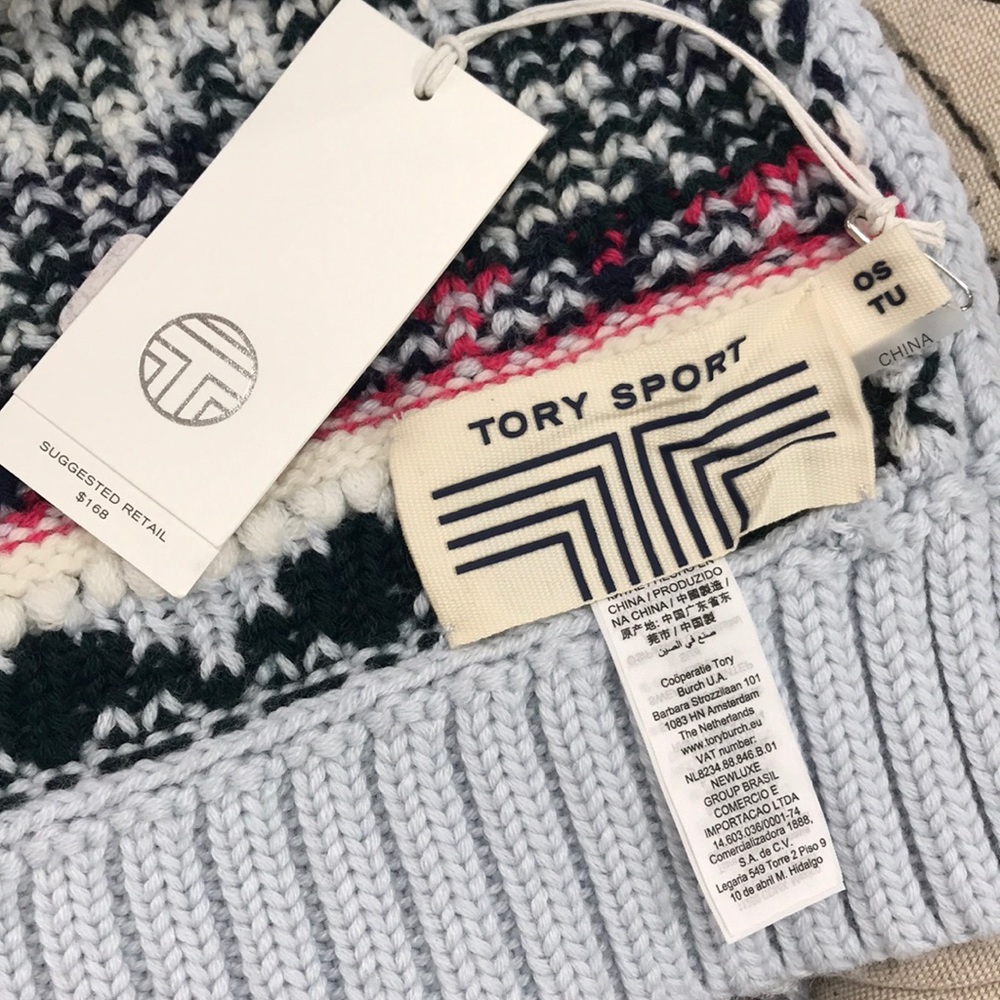 🎁TORY BURCH Performance Merino Fair Isle Scarf - Picture 7 of 9